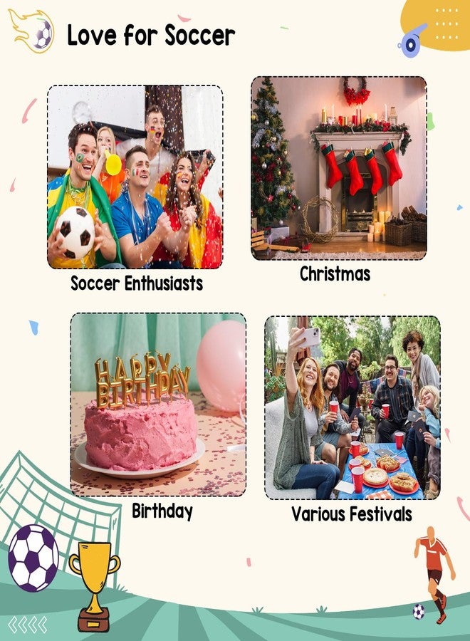 Joyline Soccer Gifts Funny Soccer Keychain for Men Women Mini 3D Love Football&Trophy Charm Keychain - Image 5